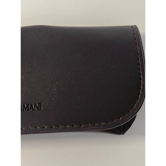 Giorgio Armani Eyeglass Soft Case Dark Brown Leather Frames of Life - Picture 4 of 11